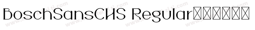 BoschSansCHS Regular字体转换